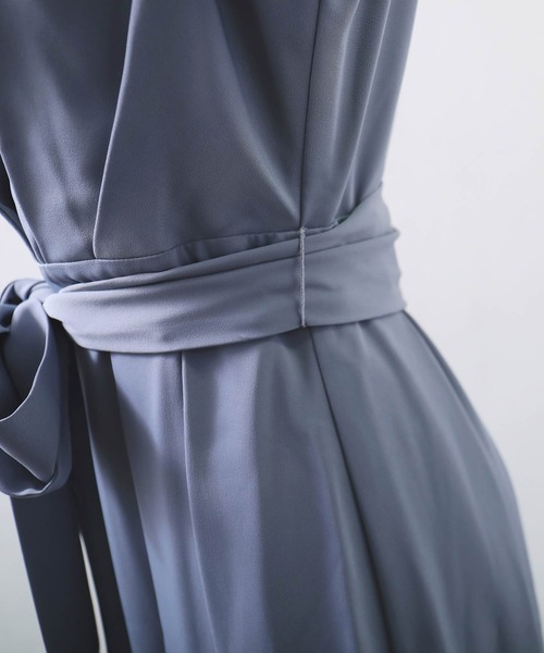 ファッションレター　ビスチェ風レース切り替え結婚式ロングワンピースドレス Fashion Letter（ファッションレター）の「ビスチェ風レース