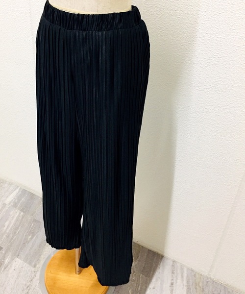 minius(ミニウス)の「ミニウス/レディース プリーツストレートパンツ 秋冬コーデ(その他パンツ・レディース・ダークブラウン/パープル/ダークグリーン/ブラック・MEDIUM)」の13枚目の写真