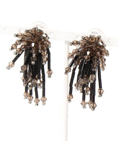 LOWRYS FARM（ローリーズファーム）の「ビーズイヤリング　920627（イヤリング・レディース・ブラック/ダークブラウン/クリア・FREE）」の12枚目の写真