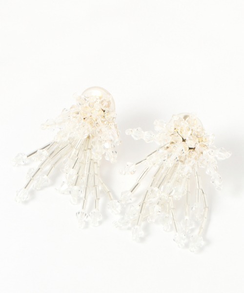 LOWRYS FARM（ローリーズファーム）の「ビーズイヤリング　920627（イヤリング・レディース・ブラック/ダークブラウン/クリア・FREE）」の5枚目の写真