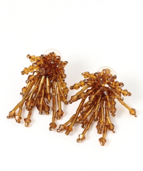 LOWRYS FARM（ローリーズファーム）の「ビーズイヤリング　920627（イヤリング・レディース・ブラック/ダークブラウン/クリア・FREE）」の7枚目の写真