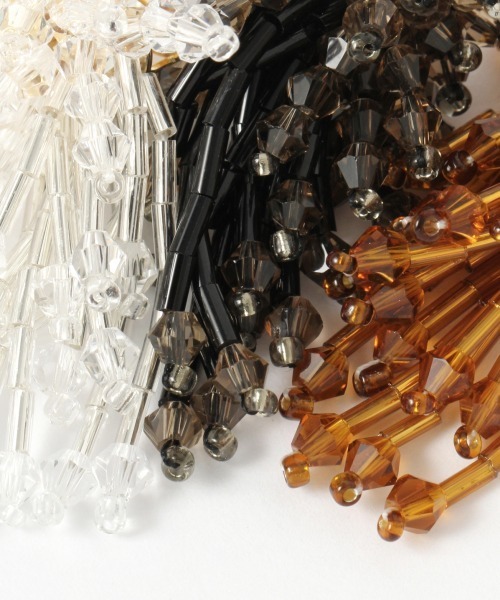 LOWRYS FARM（ローリーズファーム）の「ビーズイヤリング　920627（イヤリング・レディース・ブラック/ダークブラウン/クリア・FREE）」の9枚目の写真