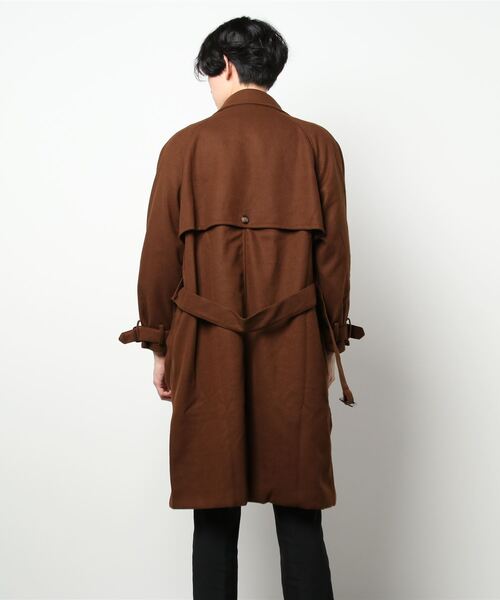 UNIIT(ユニット)の「【UNIIT】トレンチコート ビッグラペルテーラードコート セットアップ対応商品(トレンチコート・メンズ・ベージュ/ブラウン・LARGE/MEDIUM)」の4枚目の写真