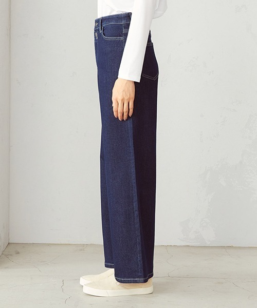 ワイドパンツ デニムパンツ Ca Ism コムサイズム のファッション デニムパンツ パンツ Comme デニム