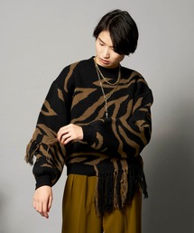 MAISON SPECIALメゾンスペシャル フリンジニット MAISON SPECIAL（メゾンスペシャル）の「Random Cut Fringe Knit