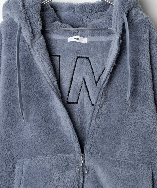 WEGO（ウィゴー）の「WEGO/ストレートラインボアフーディー（パーカー・メンズ・ブラック/カーキ/サックスブルー/ライトベージュ・MEDIUM/LARGE）」の17枚目の写真