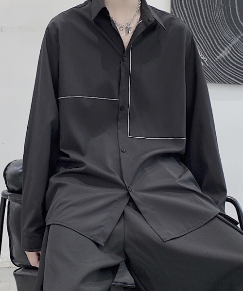 Wb Originals 21ss トップス オーバーサイズシャツ ドロップショルダー ビックシルエット ボックスシルエット シャツ ブラウス Westboy ウエストボーイ のファッション