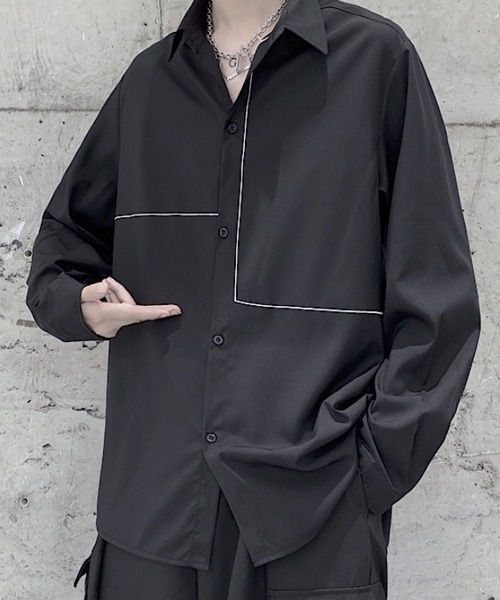 Wb Originals 21ss トップス オーバーサイズシャツ ドロップショルダー ビックシルエット ボックスシルエット シャツ ブラウス Westboy ウエストボーイ のファッション