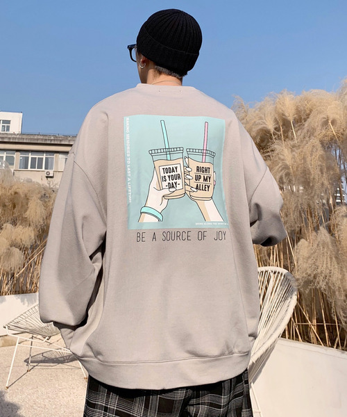 セール Neos Addictive Design ビッグシルエット ワンポイント刺繍 イラスト スウェット スウェット Neos ネオス のファッション通販 Zozotown