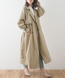 ワイドパイピングトレンチコート