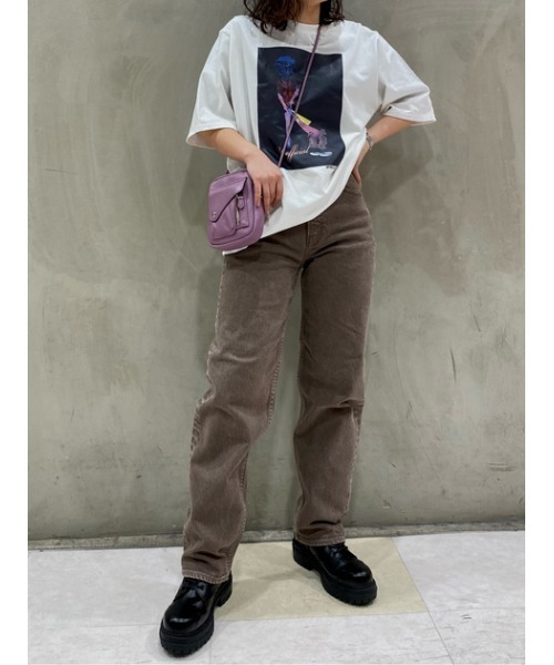 MOUSSY（マウジー）の「LEATHER MINI ポシェット（ショルダーバッグ・レディース・ホワイト/ブラック/パープル・FREE）」の10枚目の写真