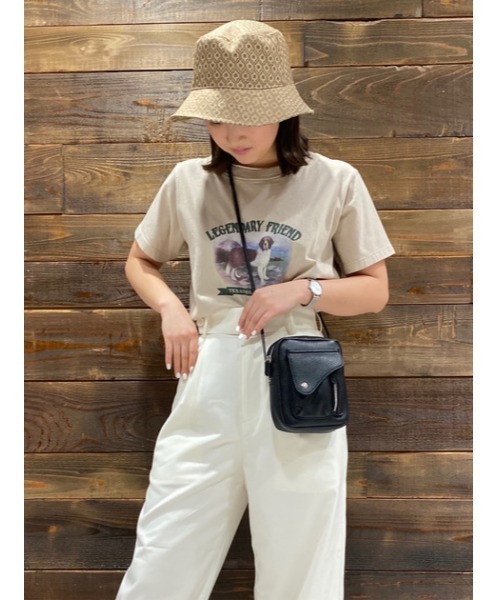 MOUSSY（マウジー）の「LEATHER MINI ポシェット（ショルダーバッグ・レディース・ホワイト/ブラック/パープル・FREE）」の21枚目の写真