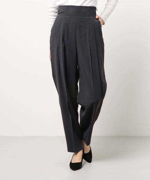 N.（N. Natural Beauty Basic）（エヌエヌナチュラルビューティーベーシック）の「２タックイージーパンツ（その他パンツ・レディース・ベージュ/パープル/グレー・MEDIUM）」の4枚目の写真