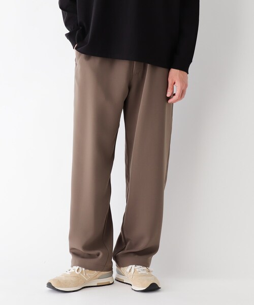 OPAQUE.CLIP(オペークドットクリップ)の「◆イージーダブルクロス ワイドパンツ【UNISEX】(スーツパンツ・レディース・ガンメタ/オリーブ/ブラック・38/42/40)」の19枚目の写真