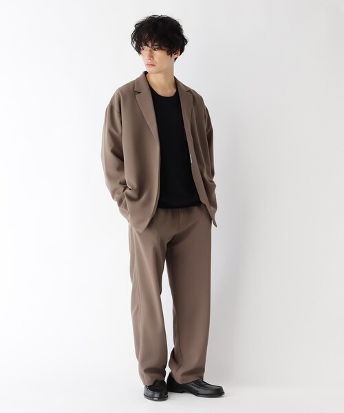 OPAQUE.CLIP(オペークドットクリップ)の「◆イージーダブルクロス ワイドパンツ【UNISEX】(スーツパンツ・レディース・ガンメタ/オリーブ/ブラック・38/42/40)」の20枚目の写真