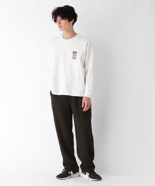 OPAQUE.CLIP(オペークドットクリップ)の「◆イージーダブルクロス ワイドパンツ【UNISEX】(スーツパンツ・レディース・ガンメタ/オリーブ/ブラック・38/42/40)」の11枚目の写真