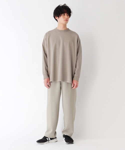 OPAQUE.CLIP(オペークドットクリップ)の「◆イージーダブルクロス ワイドパンツ【UNISEX】(スーツパンツ・レディース・ガンメタ/オリーブ/ブラック・38/42/40)」の17枚目の写真