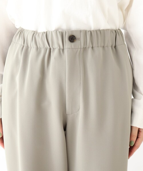 OPAQUE.CLIP(オペークドットクリップ)の「◆イージーダブルクロス ワイドパンツ【UNISEX】(スーツパンツ・レディース・ガンメタ/オリーブ/ブラック・38/42/40)」の4枚目の写真