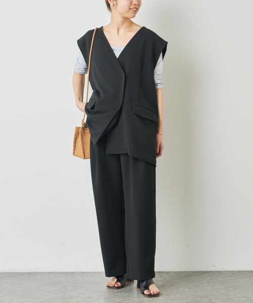 Omekashi（オメカシ）の「ジレ（ベスト・レディース・ブラック/オフホワイト/ベージュ・FREE）」の14枚目の写真