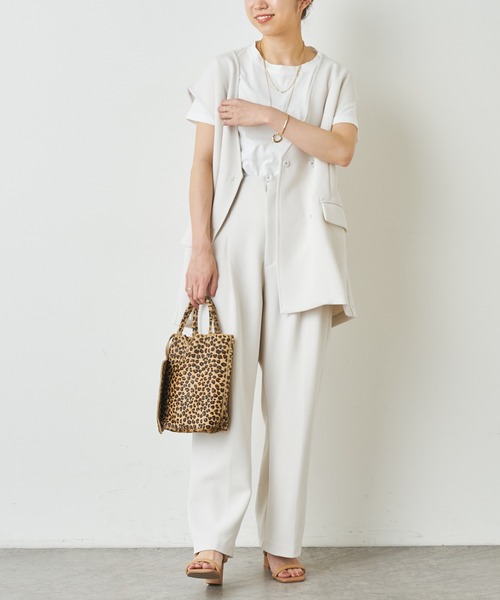 Omekashi（オメカシ）の「ジレ（ベスト・レディース・ブラック/オフホワイト/ベージュ・FREE）」の17枚目の写真