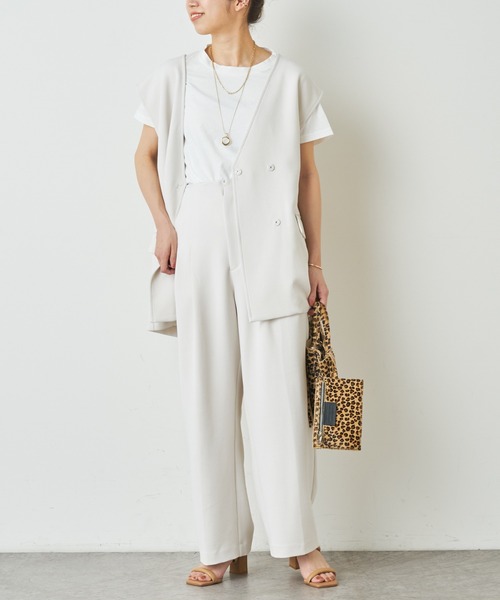 Omekashi（オメカシ）の「ジレ（ベスト・レディース・ブラック/オフホワイト/ベージュ・FREE）」の8枚目の写真