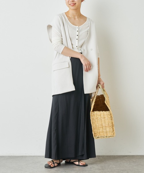 Omekashi（オメカシ）の「ジレ（ベスト・レディース・ブラック/オフホワイト/ベージュ・FREE）」の16枚目の写真