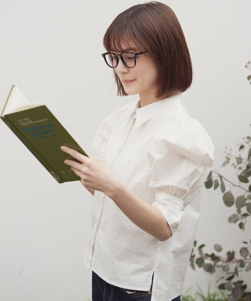 idem（イデム）の「basic sleeve shirt/ベーシックスリーブシャツ（シャツ/ブラウス・レディース・ブラック/アイボリー/チェック/その他・FREE）」の8枚目の写真