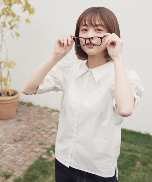 idem（イデム）の「basic sleeve shirt/ベーシックスリーブシャツ（シャツ/ブラウス・レディース・ブラック/アイボリー/チェック/その他・FREE）」の7枚目の写真