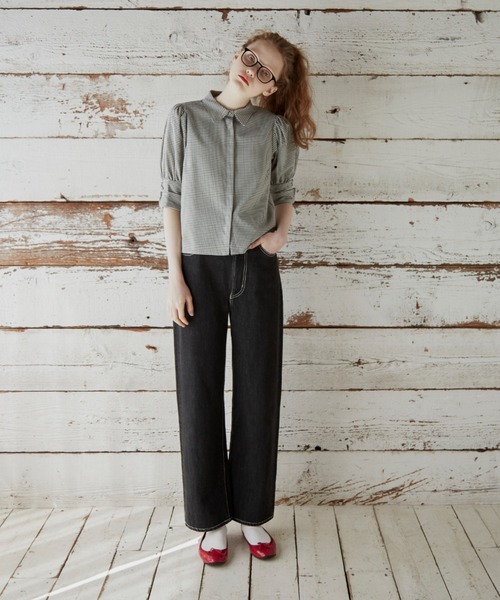 idem（イデム）の「basic sleeve shirt/ベーシックスリーブシャツ（シャツ/ブラウス・レディース・ブラック/アイボリー/チェック/その他・FREE）」の18枚目の写真