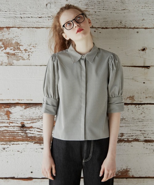 idem（イデム）の「basic sleeve shirt/ベーシックスリーブシャツ（シャツ/ブラウス・レディース・ブラック/アイボリー/チェック/その他・FREE）」の20枚目の写真