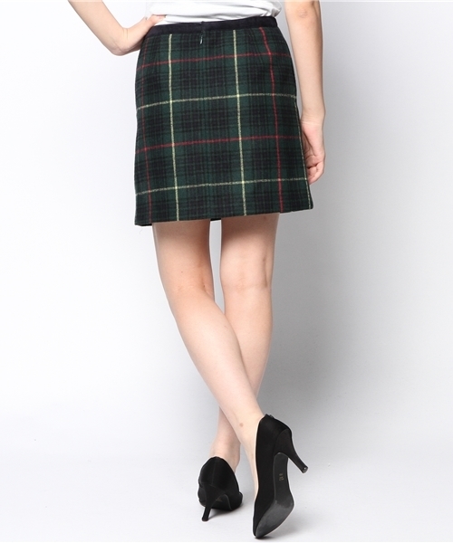 B:MING by BEAMS(ビーミングバイビームス)の「□B ビーミング by ビームス / チェック台形スカート(スカート・レディース・レッド/グリーン・SMALL/MEDIUM/LARGE)」の5枚目の写真