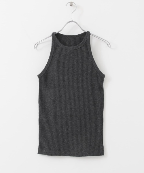 KBF(ケイビーエフ)の「アメリカンスリーブRIBタンク(タンクトップ・レディース・チャコールグレー/ホワイト/ベージュ・ONE)」の12枚目の写真
