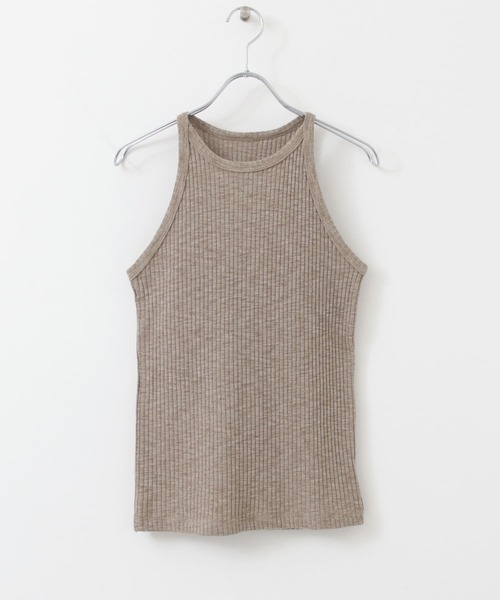 KBF(ケイビーエフ)の「アメリカンスリーブRIBタンク(タンクトップ・レディース・チャコールグレー/ホワイト/ベージュ・ONE)」の14枚目の写真