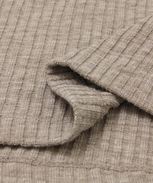 KBF(ケイビーエフ)の「アメリカンスリーブRIBタンク(タンクトップ・レディース・チャコールグレー/ホワイト/ベージュ・ONE)」の7枚目の写真