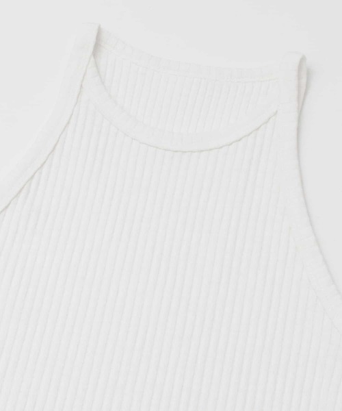 KBF(ケイビーエフ)の「アメリカンスリーブRIBタンク(タンクトップ・レディース・チャコールグレー/ホワイト/ベージュ・ONE)」の11枚目の写真