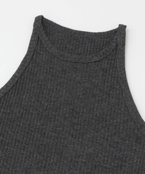 KBF(ケイビーエフ)の「アメリカンスリーブRIBタンク(タンクトップ・レディース・チャコールグレー/ホワイト/ベージュ・ONE)」の5枚目の写真