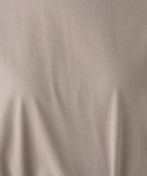 LEPSIM(レプシィム)の「エチケットデイリーT 936979(Tシャツ/カットソー・レディース・カーキ/グレイッシュベージュ/ダークネイビー/オフホワイト/レッド・FREE)」の19枚目の写真