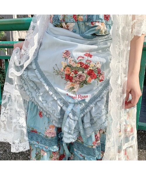 Pink House ピンクハウス の エンジェルローズ刺繍ストール ストール ショール Wear