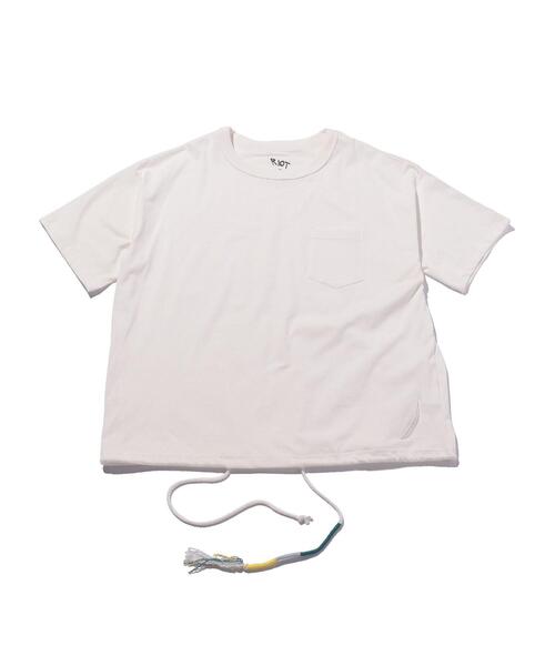 RIOT FACETASM（ライオットファセッタズム）の「＜RIOT FACETASM＞ BRAID CORD TEE/Tシャツ（Tシャツ/カットソー・メンズ・ブラック/ホワイト・LARGE/X-LARGE）」の17枚目の写真