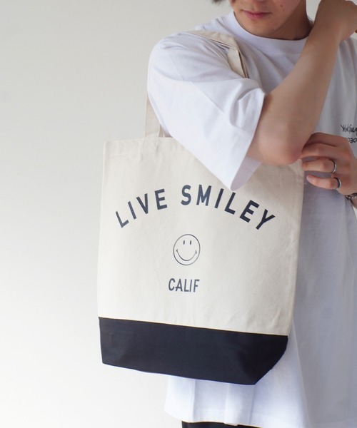 LIVE SMILEY / ライブスマイリー 】 LIVE SMILEY TOTE BAG（トートバッグ）｜dictionary
