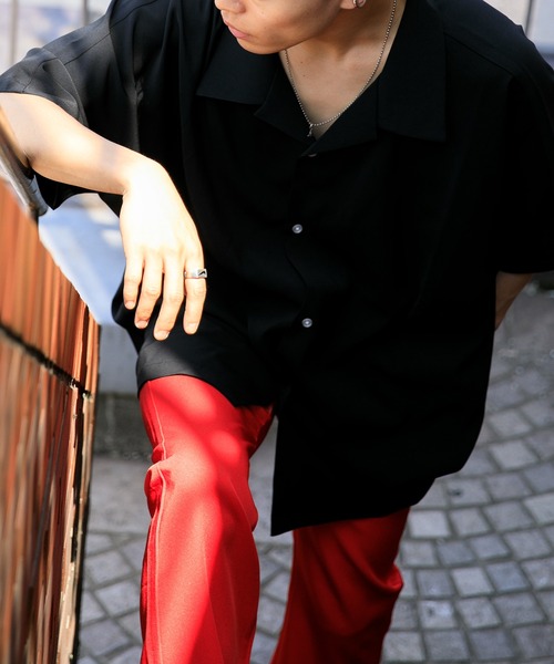 Adoon plain（アドーンプレーン）の「【Adoon plain】ドルマンシャツ（シャツ/ブラウス・メンズ・オフホワイト/ブラック/ライトピンク/ライトグリーン・MEDIUM/LARGE）」の16枚目の写真