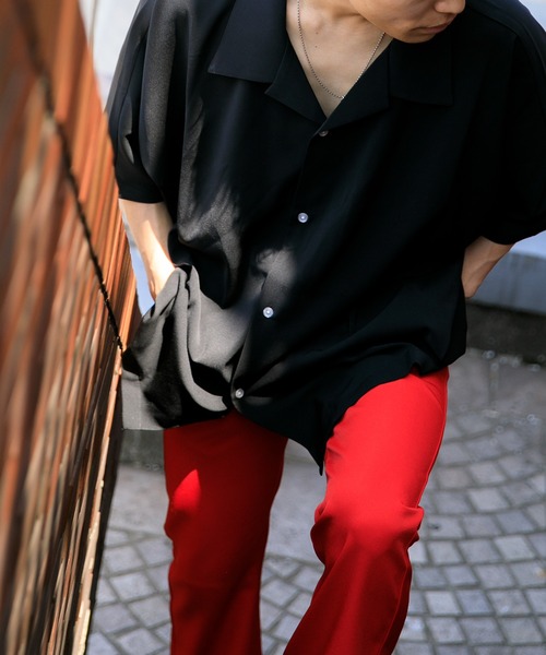 Adoon plain（アドーンプレーン）の「【Adoon plain】ドルマンシャツ（シャツ/ブラウス・メンズ・オフホワイト/ブラック/ライトピンク/ライトグリーン・MEDIUM/LARGE）」の20枚目の写真