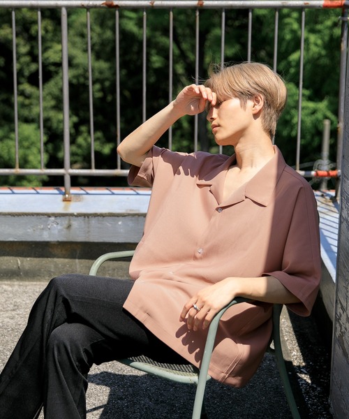 Adoon plain（アドーンプレーン）の「【Adoon plain】ドルマンシャツ（シャツ/ブラウス・メンズ・オフホワイト/ブラック/ライトピンク/ライトグリーン・MEDIUM/LARGE）」の14枚目の写真