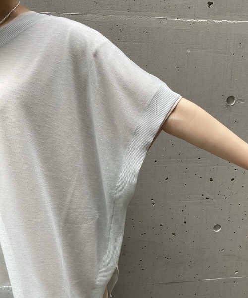 AS KNOW AS de base（アズノゥアズドゥバズ）の「愛しのスーパーセット（ベスト・レディース・ブラック/ベージュ/サックスブルー・FREE）」の13枚目の写真