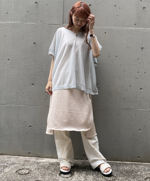 AS KNOW AS de base（アズノゥアズドゥバズ）の「愛しのスーパーセット（ベスト・レディース・ブラック/ベージュ/サックスブルー・FREE）」の17枚目の写真