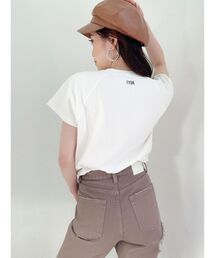 リブネックUSA COTTON Tシャツ【サスティナブル】