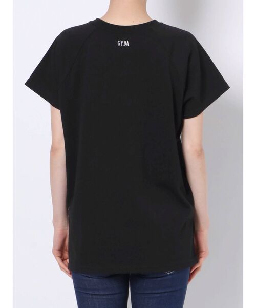 GYDA(ジェイダ)の「リブネックUSA COTTON Tシャツ【サスティナブル】(Tシャツ/カットソー・レディース・オフホワイト/ブラック/ベージュ・FREE)」の20枚目の写真