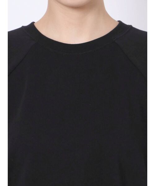 GYDA(ジェイダ)の「リブネックUSA COTTON Tシャツ【サスティナブル】(Tシャツ/カットソー・レディース・オフホワイト/ブラック/ベージュ・FREE)」の21枚目の写真