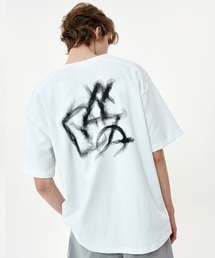 OY | 『OY/オーワイ』SMOKE TRIPLE LOGO ZIPPER T/スモークトリプルロゴプリントジッパー半袖Tシャツ(Tシャツ/カットソー)