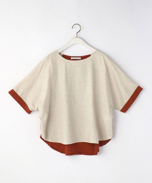 NICOLE white（ニコルホワイト）の「バイカラーブラウス（シャツ/ブラウス・レディース・サックスブルー/オフホワイト/ネイビー・FREE）」の19枚目の写真